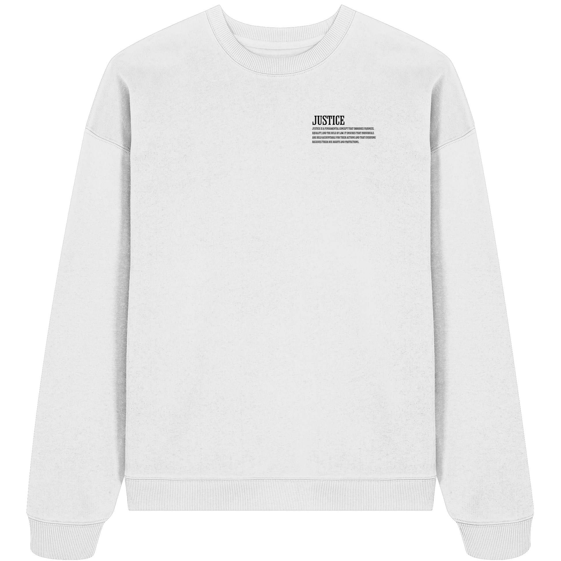 Oversized Boxcut Sweatshirt mit Rückendruck von Jueves Apparel