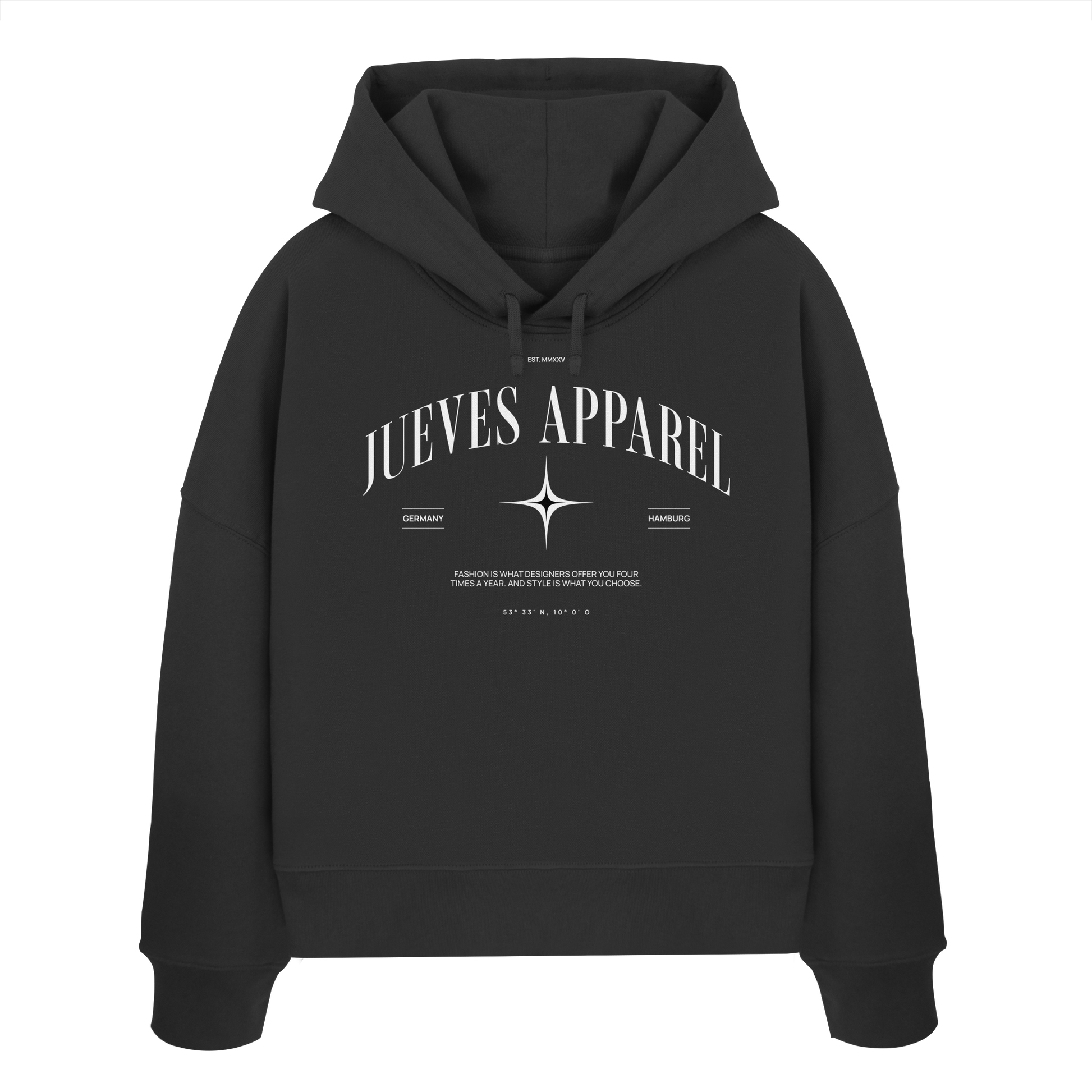 Hamburg - Damen Boxcut Hoodie