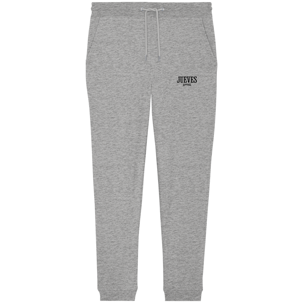 graue Classic Jogginghose von Jueves Apparel aus 100 % Baumwolle (350 g/m²) – Streetwear Hose mit lässigem Schnitt und urbanem Style