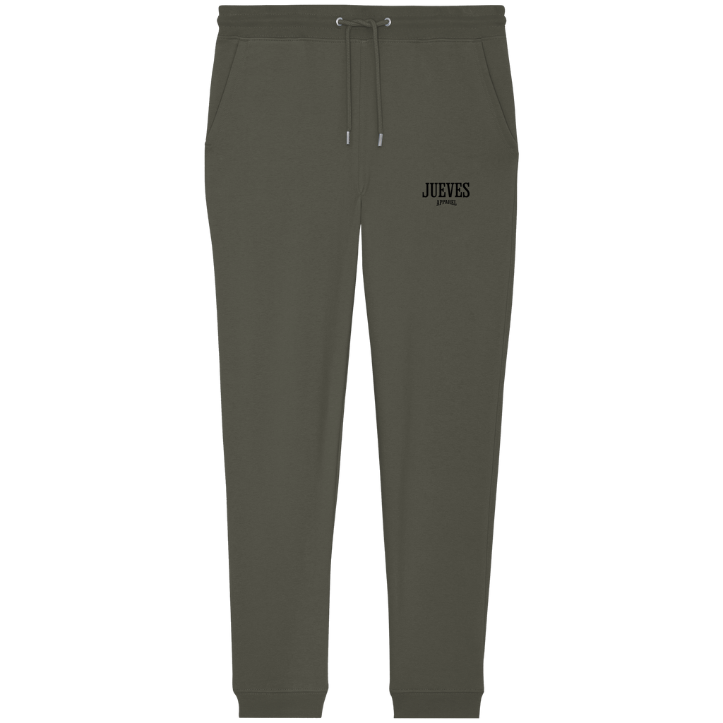 khaki Classic Jogginghose von Jueves Apparel aus 100 % Baumwolle (350 g/m²) – Streetwear Hose mit lässigem Schnitt und urbanem Style